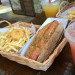 沖縄のアメリカンビレッジに行ったらチリチーズドッグ！